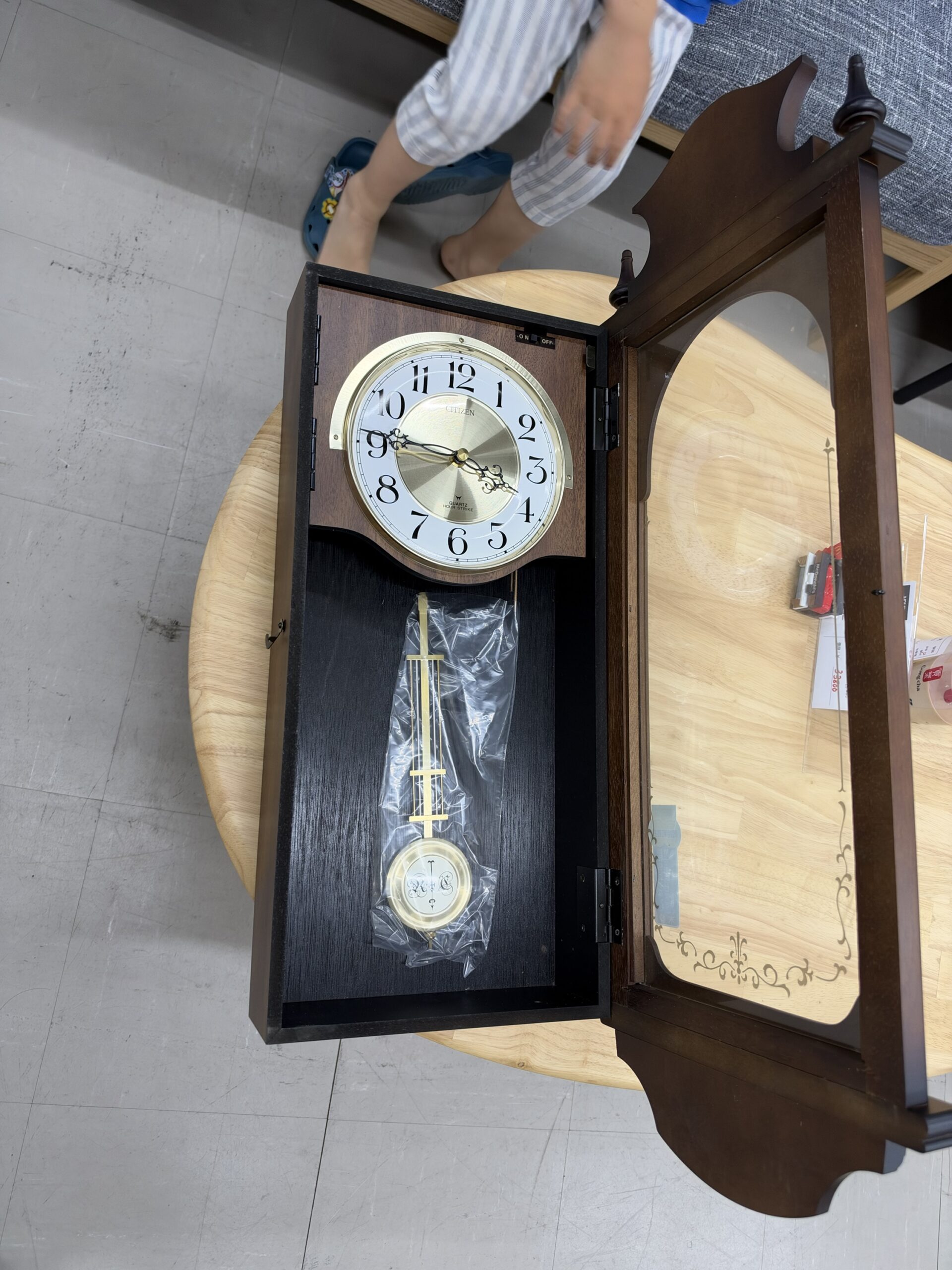 【未使用品・動作確認済】CITIZEN シチズン サミュエル 振り子時計 4MJ739-006 - 画像 (3)
