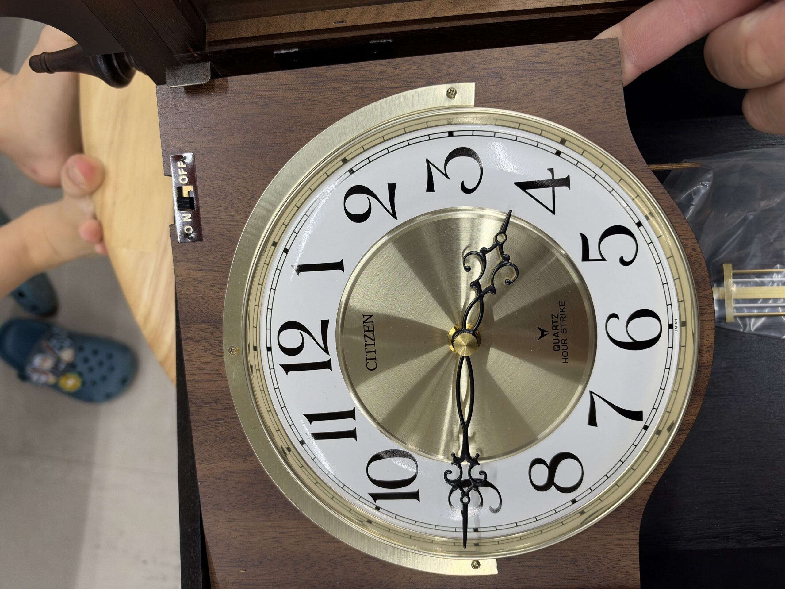 【未使用品・動作確認済】CITIZEN シチズン サミュエル 振り子時計 4MJ739-006 - 画像 (5)